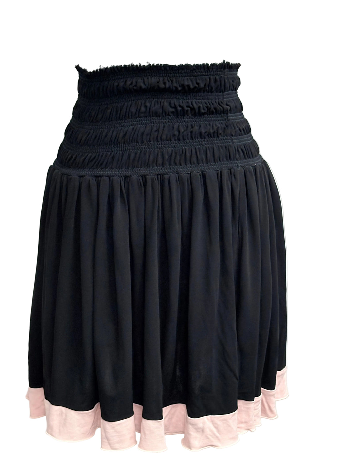 Diane vonFurstenberg black skirt w/pink bottom trim