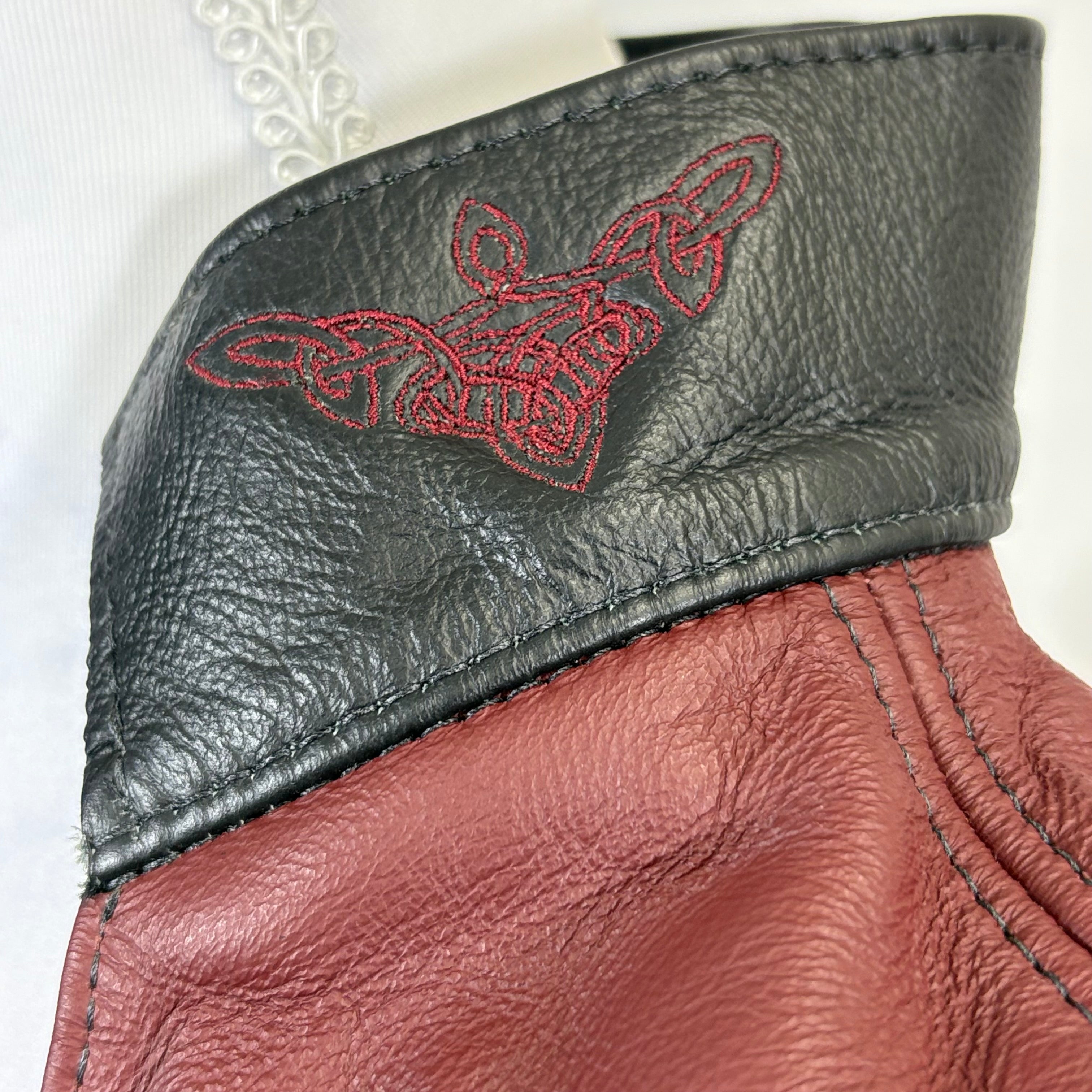 Ravenswood Leather Vest, adjustable size with side stitching