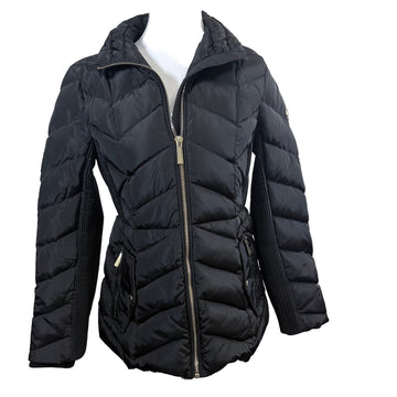 Michael Kors long sleave puffer jacket, size petite small