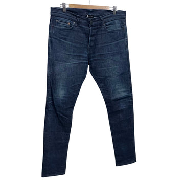 John Elliott Men's button fly straight leg jeans, waist 33"