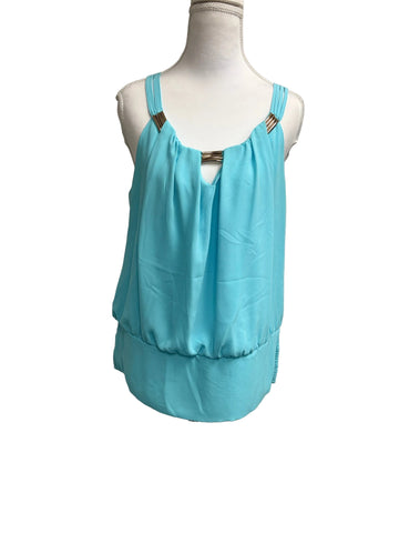 White House Black Market light blue blouse