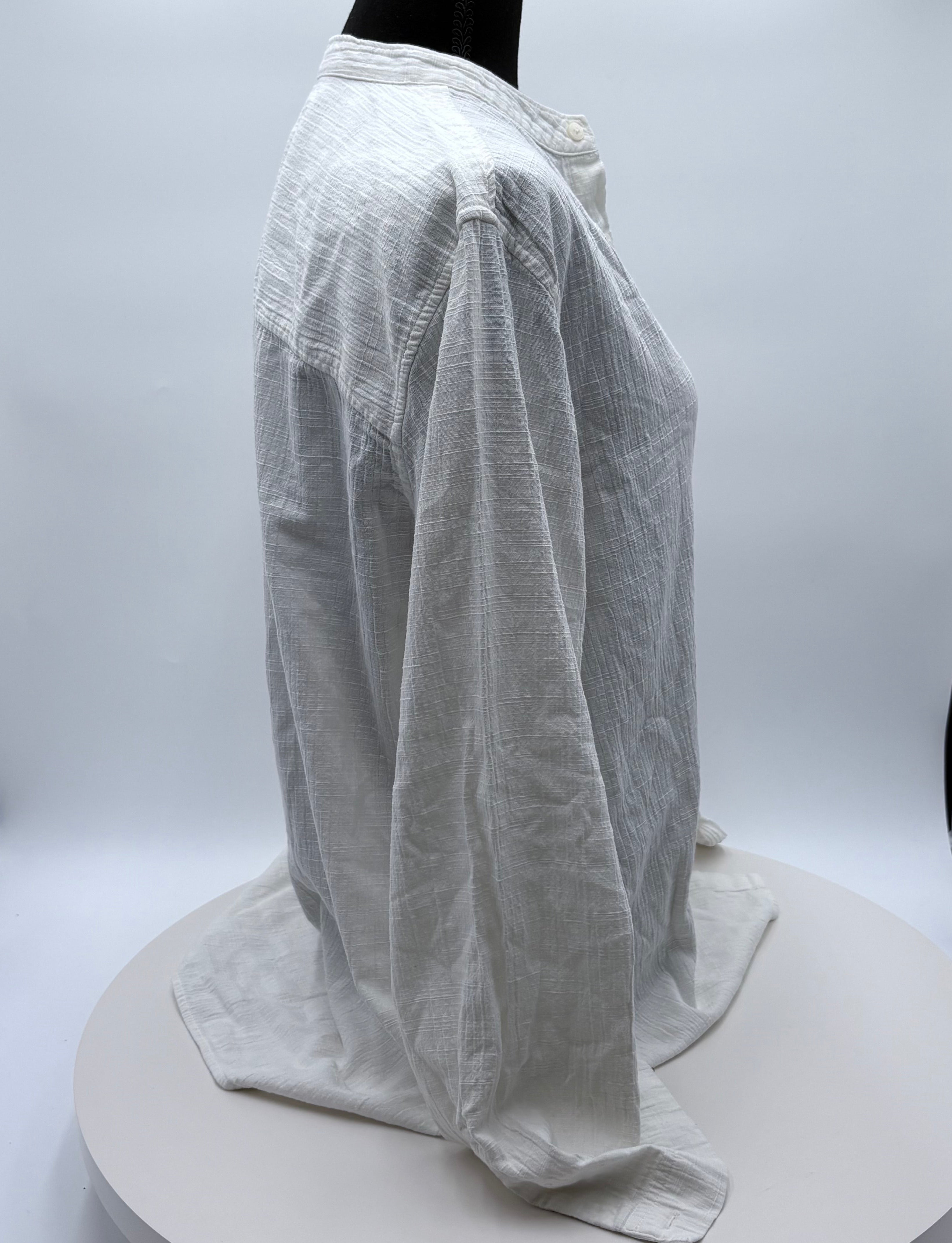 Zara long sleeve linen shirt, size medium