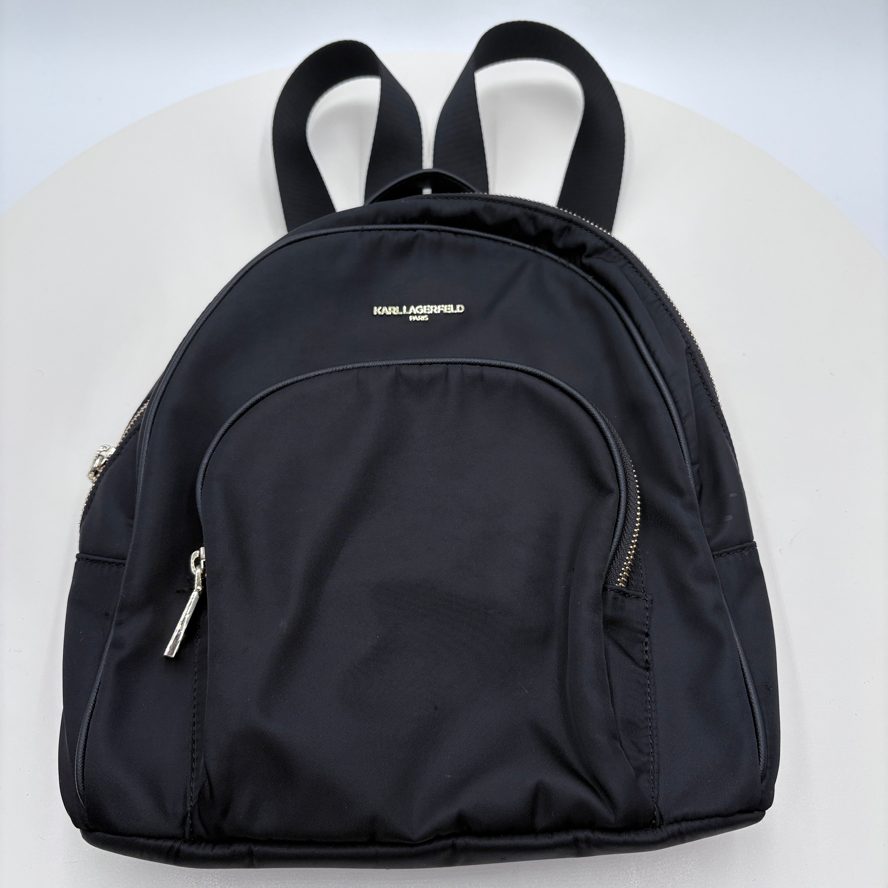 Karl Lagerfeld Nylon black Backpack purse