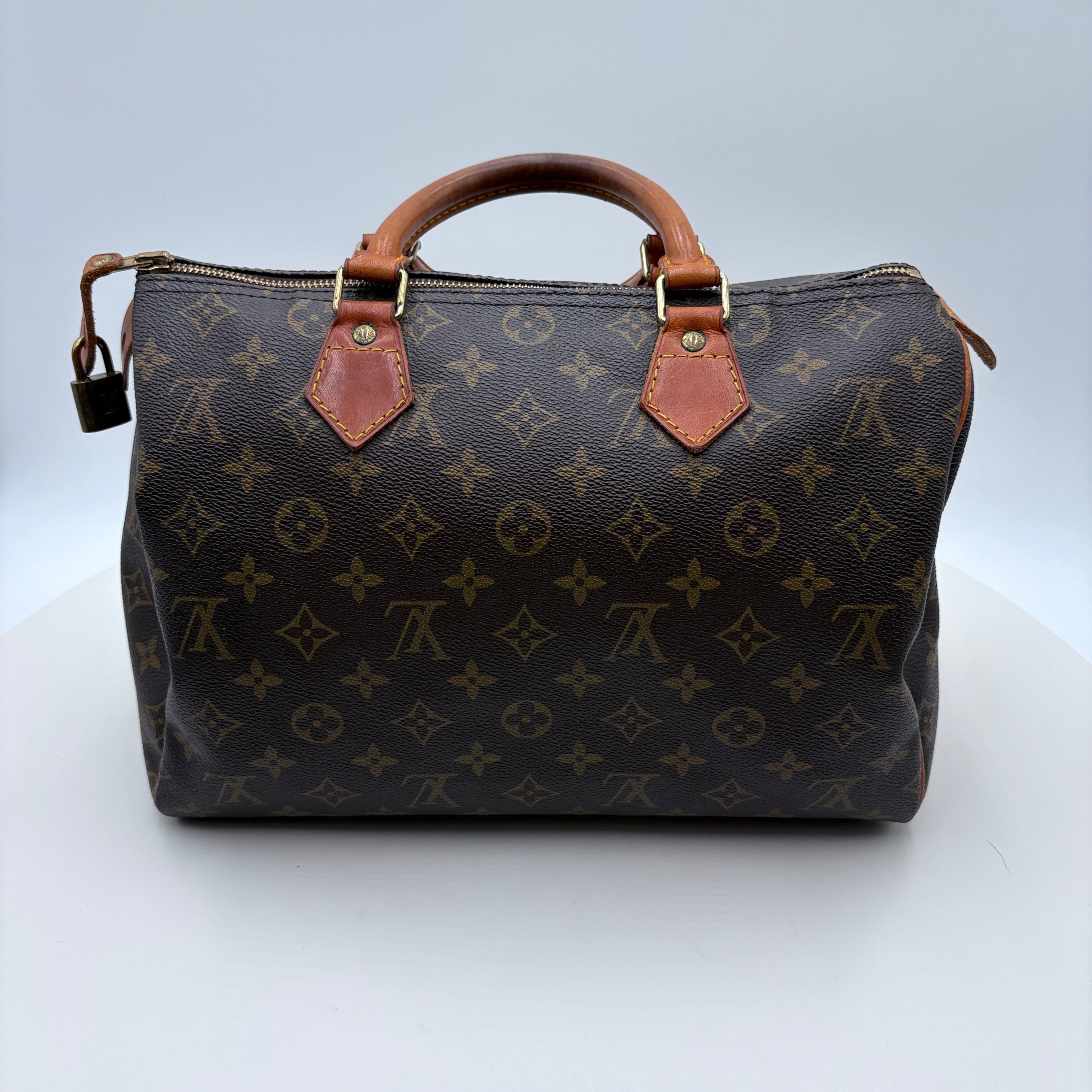 Authenticated Louis Vuitton Monogram 30 Speedy handbag purse