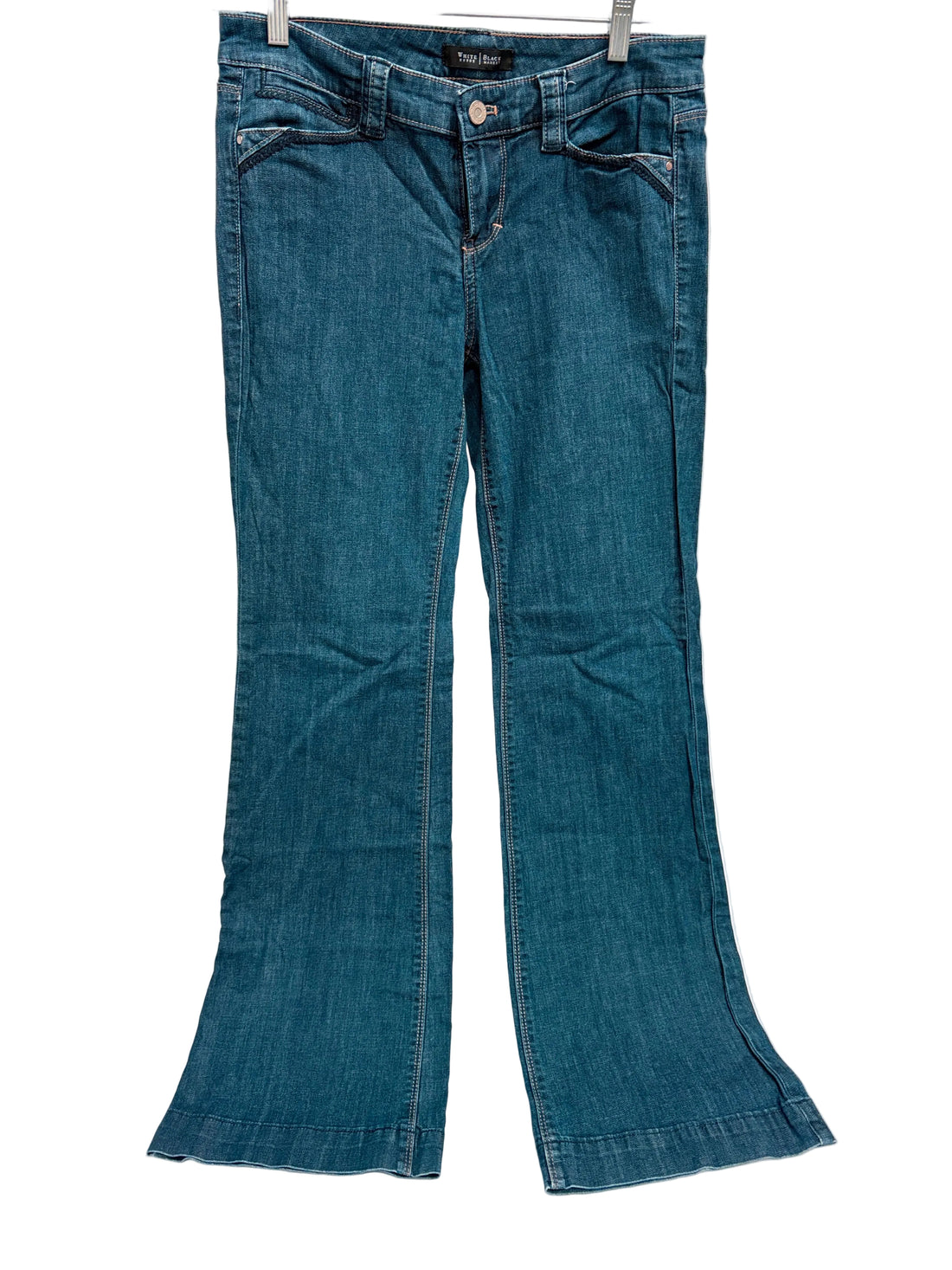White House Black Market Flared blue jeans