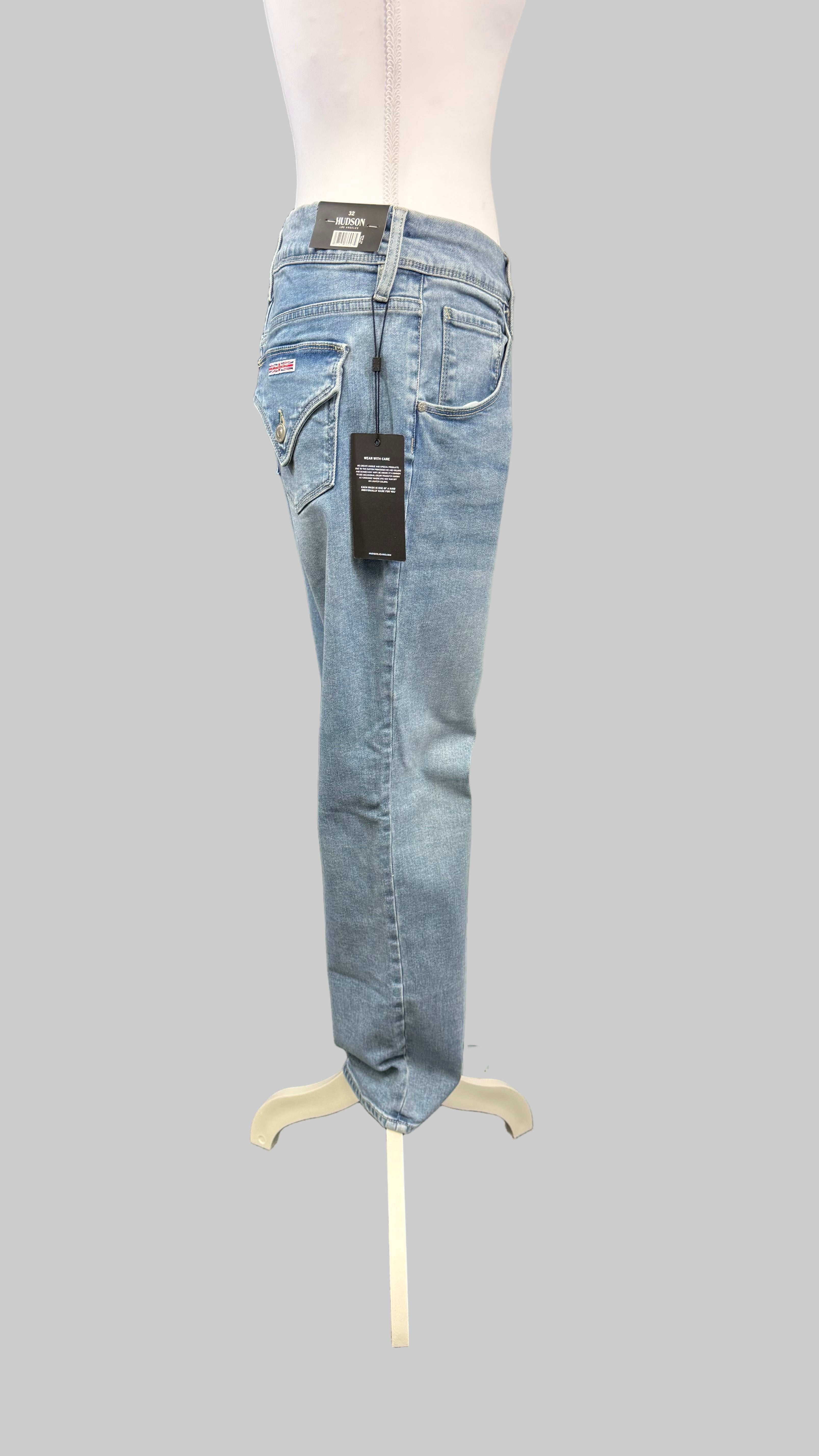 Hudson Los Angeles Straight Leg Jeans NWT, size 12, waist 32"