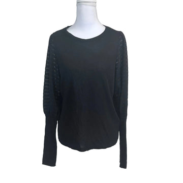 Zara light weight semi-sheer long sleeve knit top, NWT