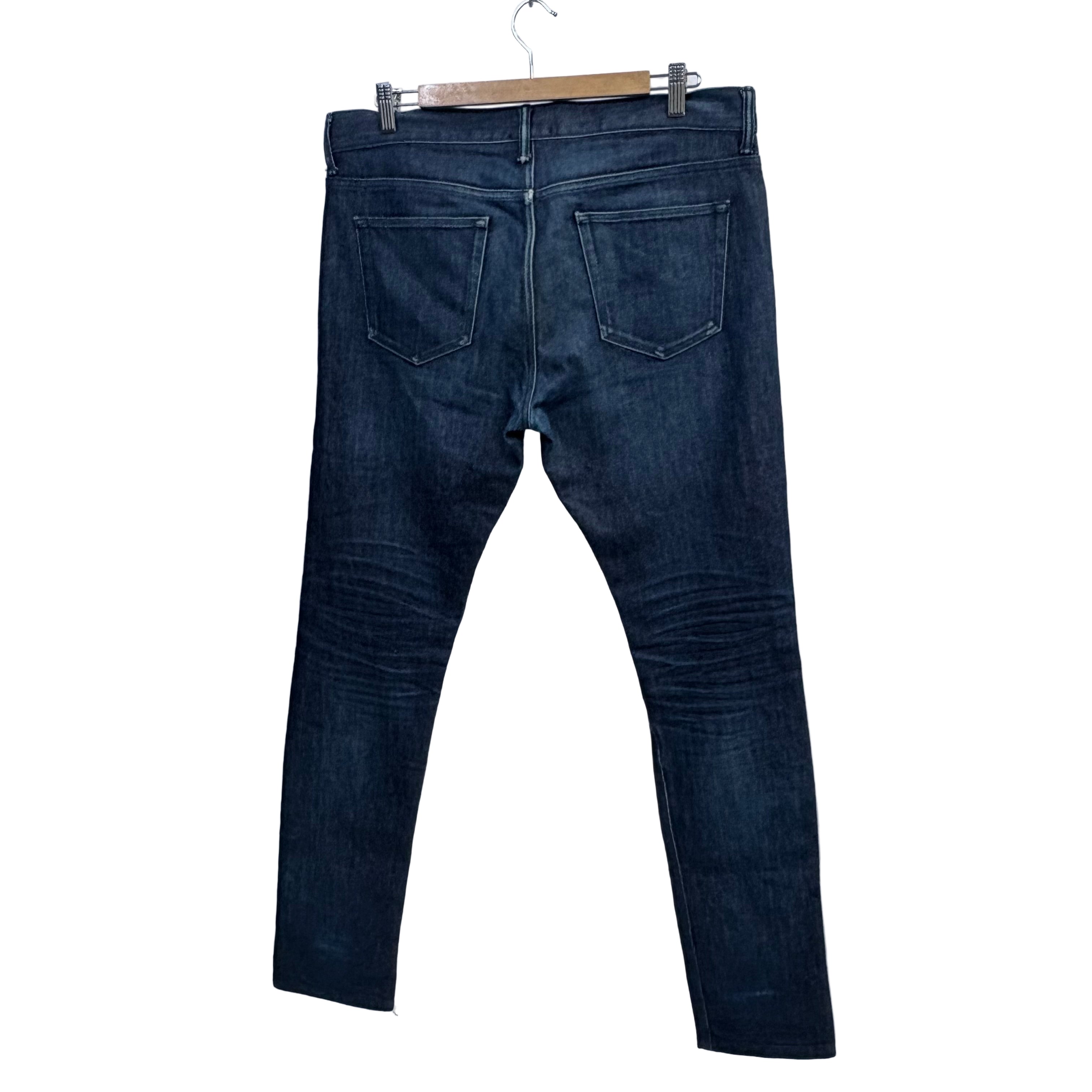 John Elliott Men's button fly straight leg jeans, waist 33"