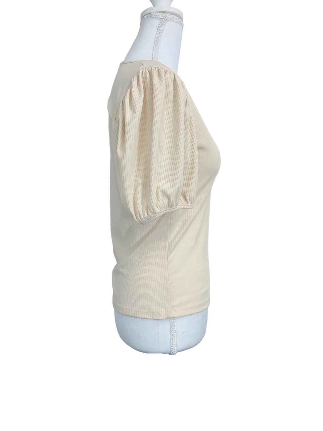 Zara beige short sleeve top