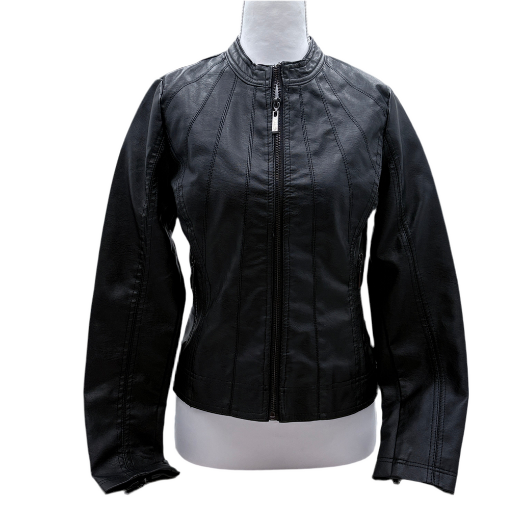Ashley International Faux Leather jacket, size small