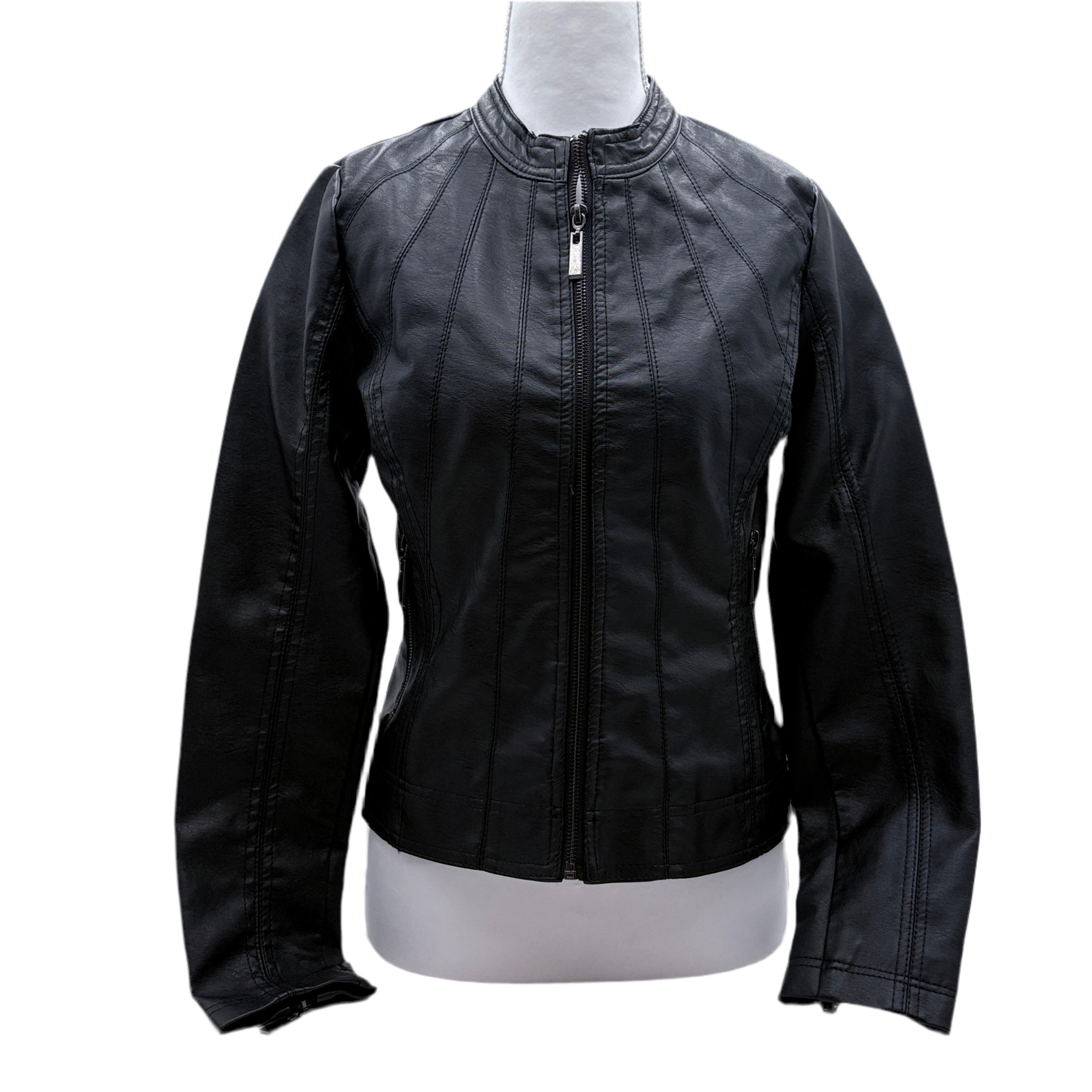 Ashley International Faux Leather jacket, size small