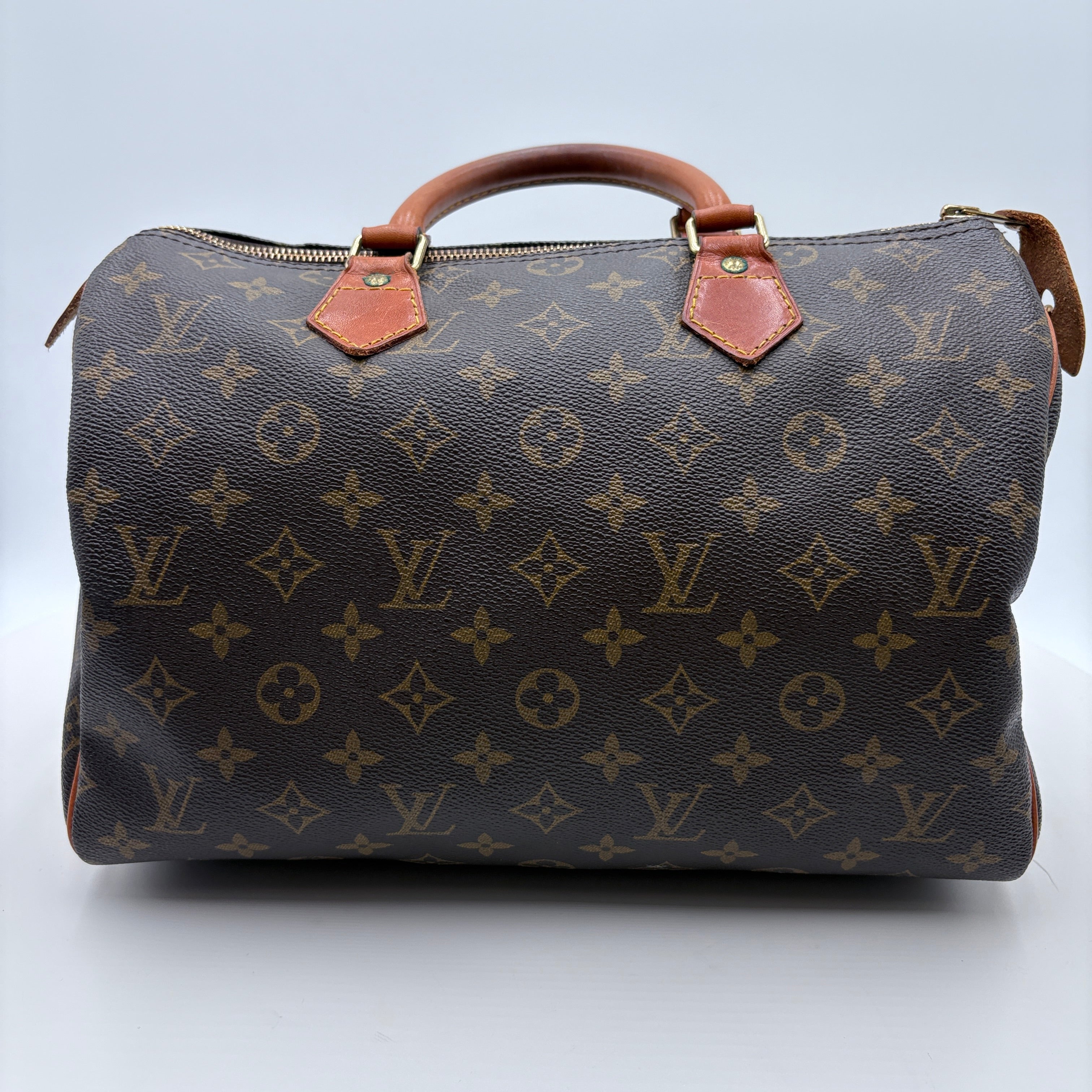 Authenticated Louis Vuitton Monogram 30 Speedy handbag purse