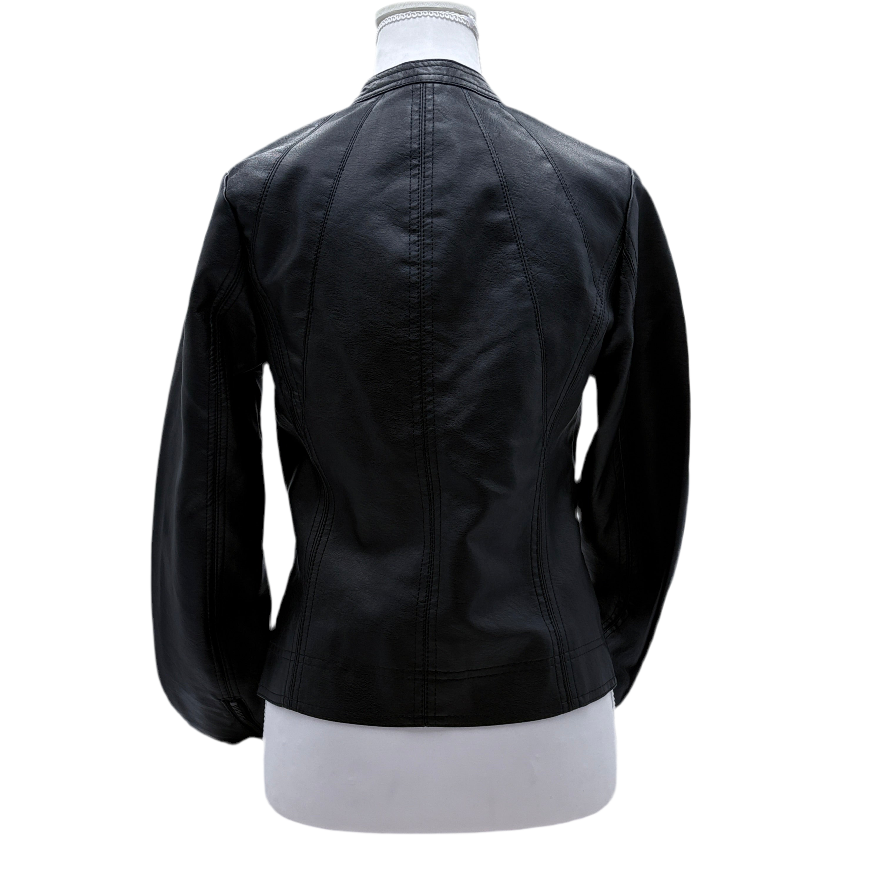 Ashley International Faux Leather jacket, size small