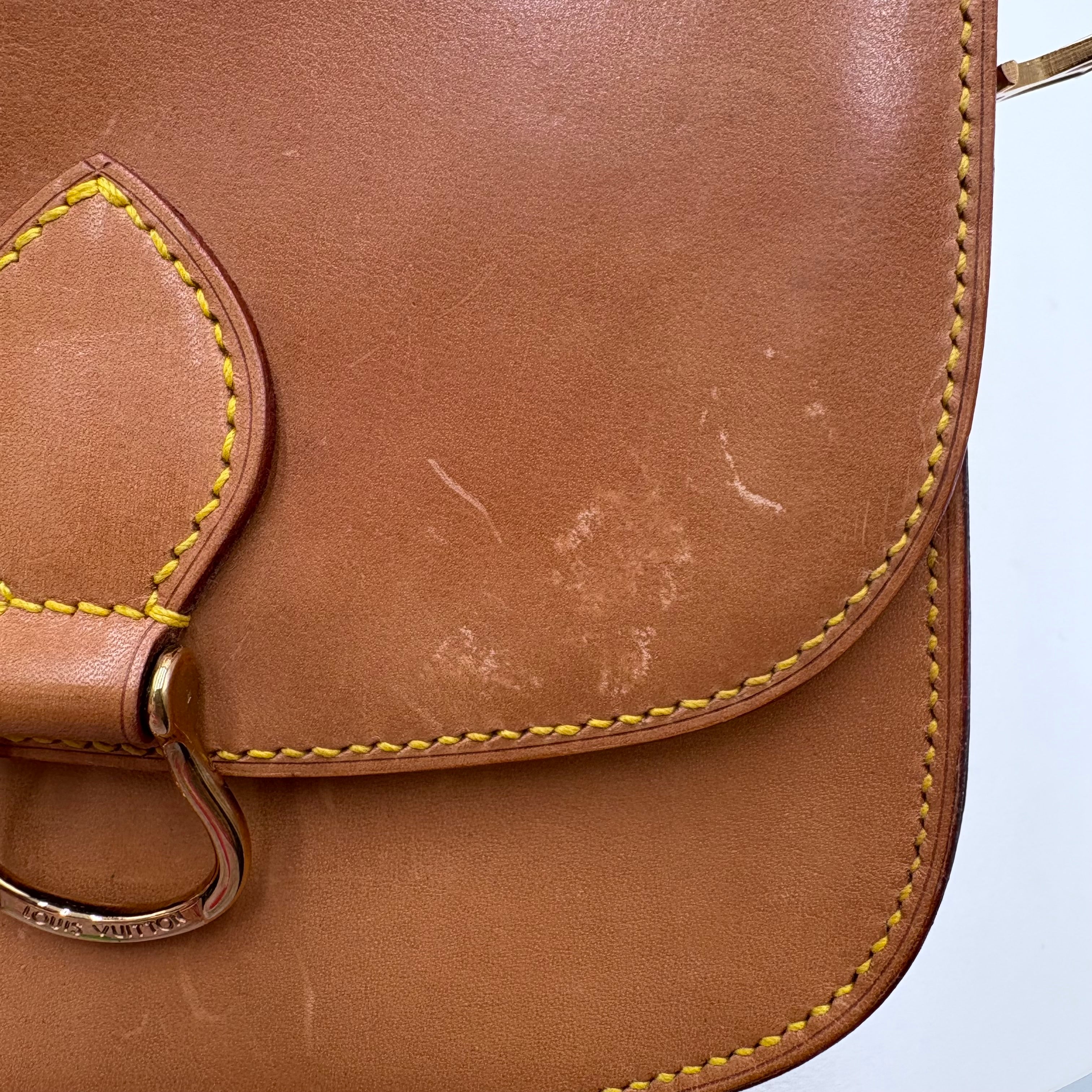 Authenticated Louis Vuitton vintage saddle cross body purse