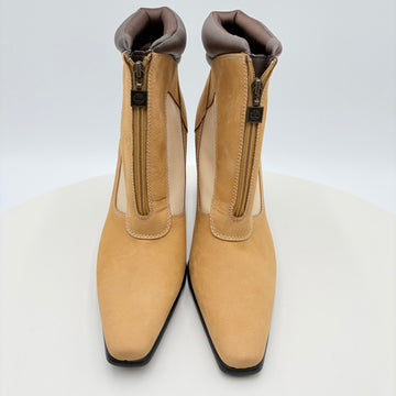 Timberland leather 3.75" heel boots, overall height 8"