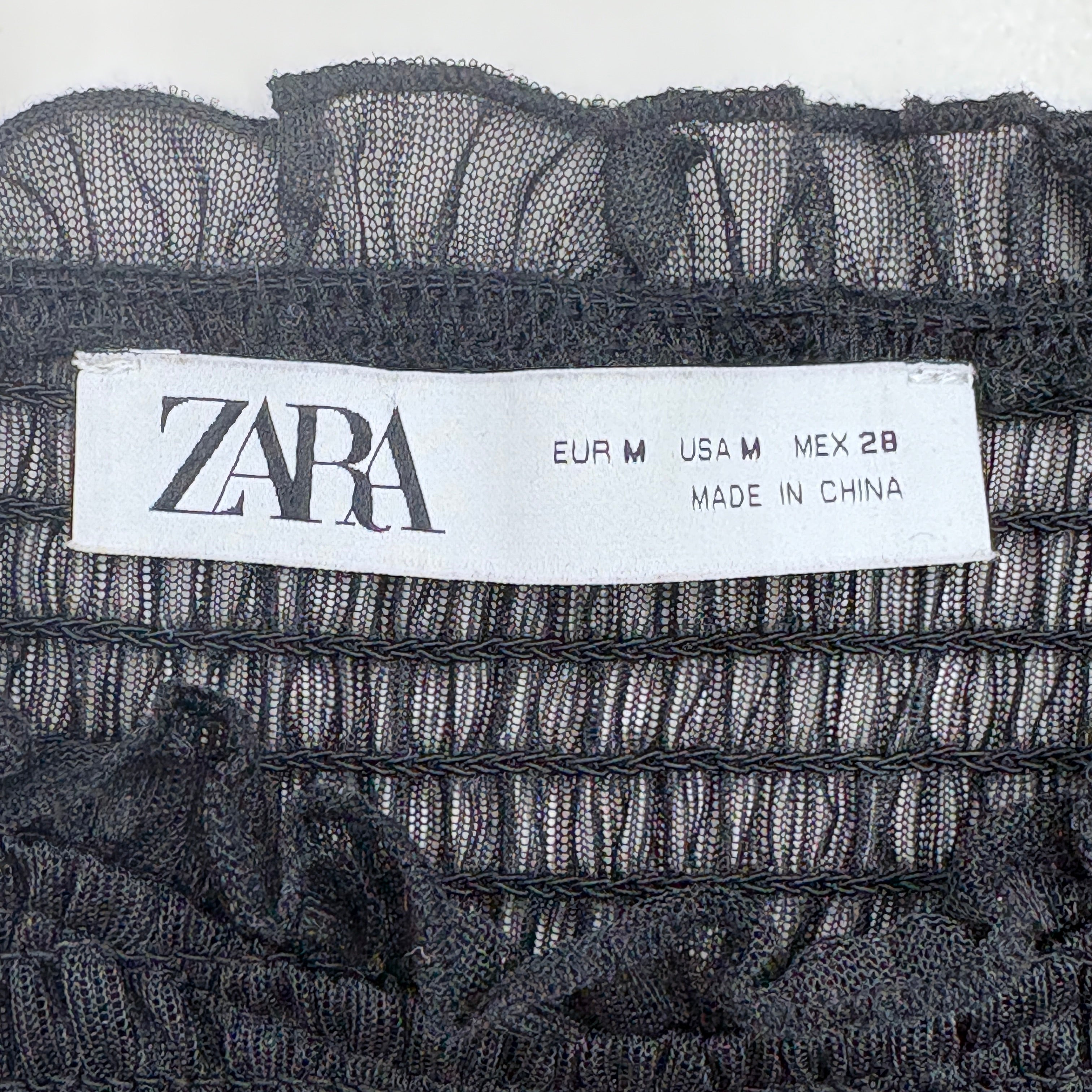 Zara sheer tank top, size medium