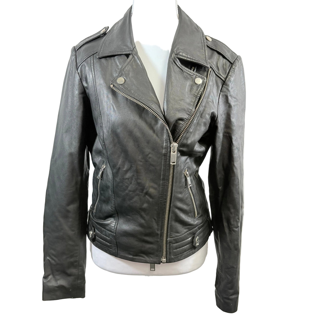 Barney's sheep skin leather jacket, size 10