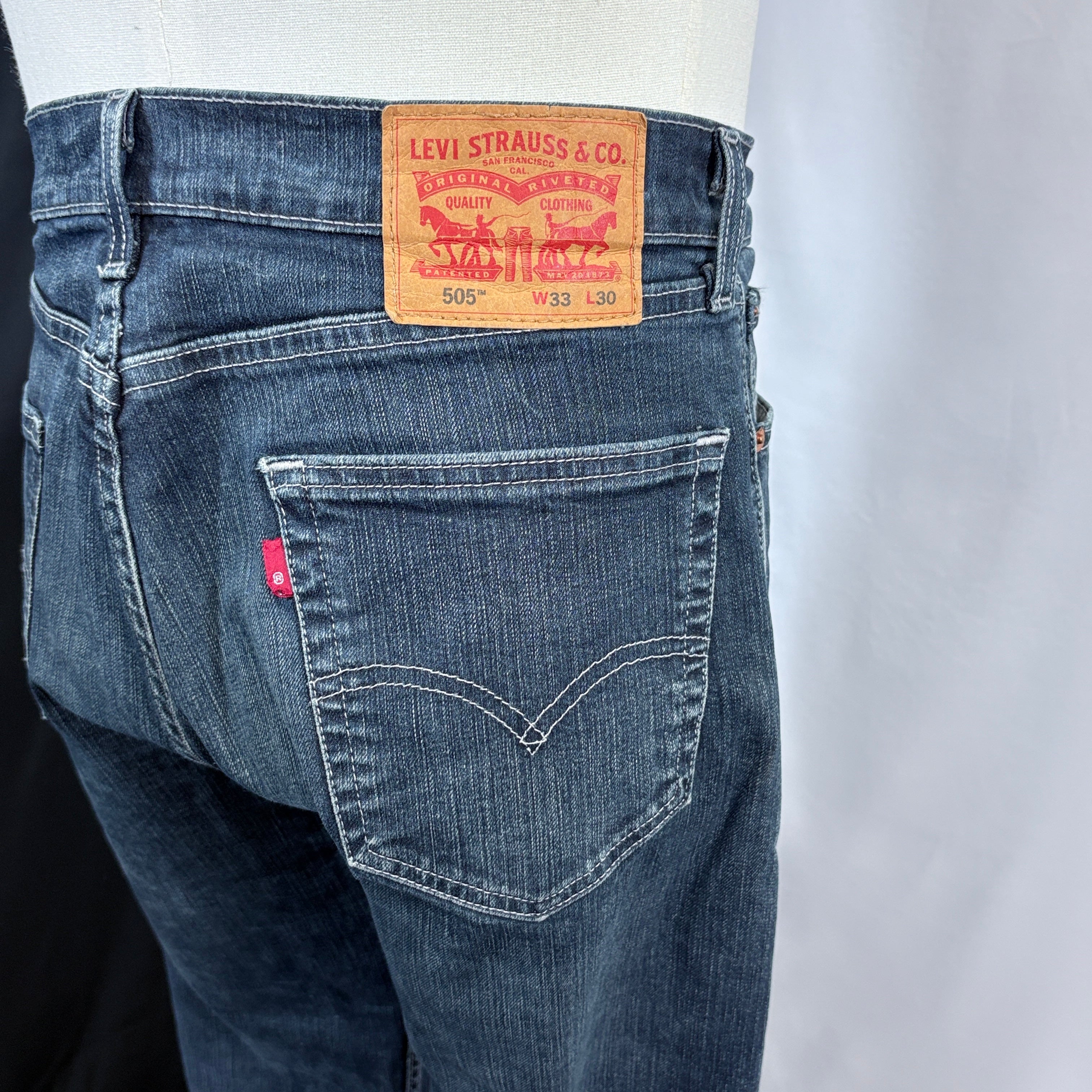 Levi 505 men's jeans, waist 33"