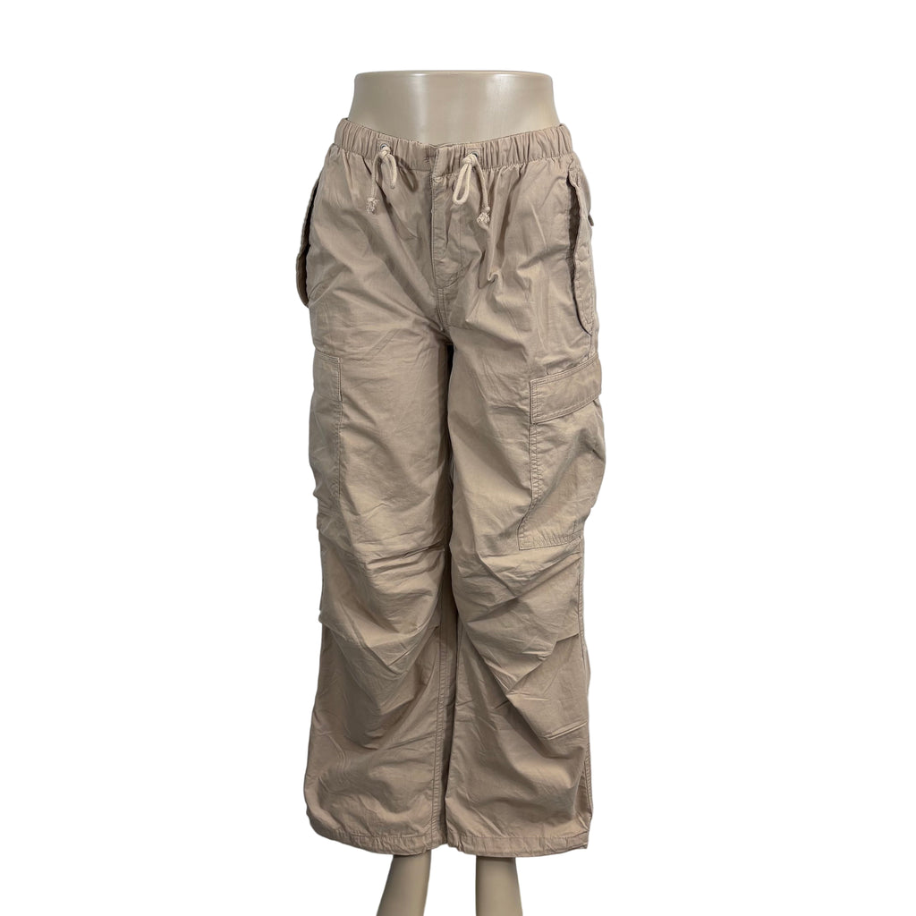 TNA cargo pants, with drawstring waist, size XXS, waist 22"