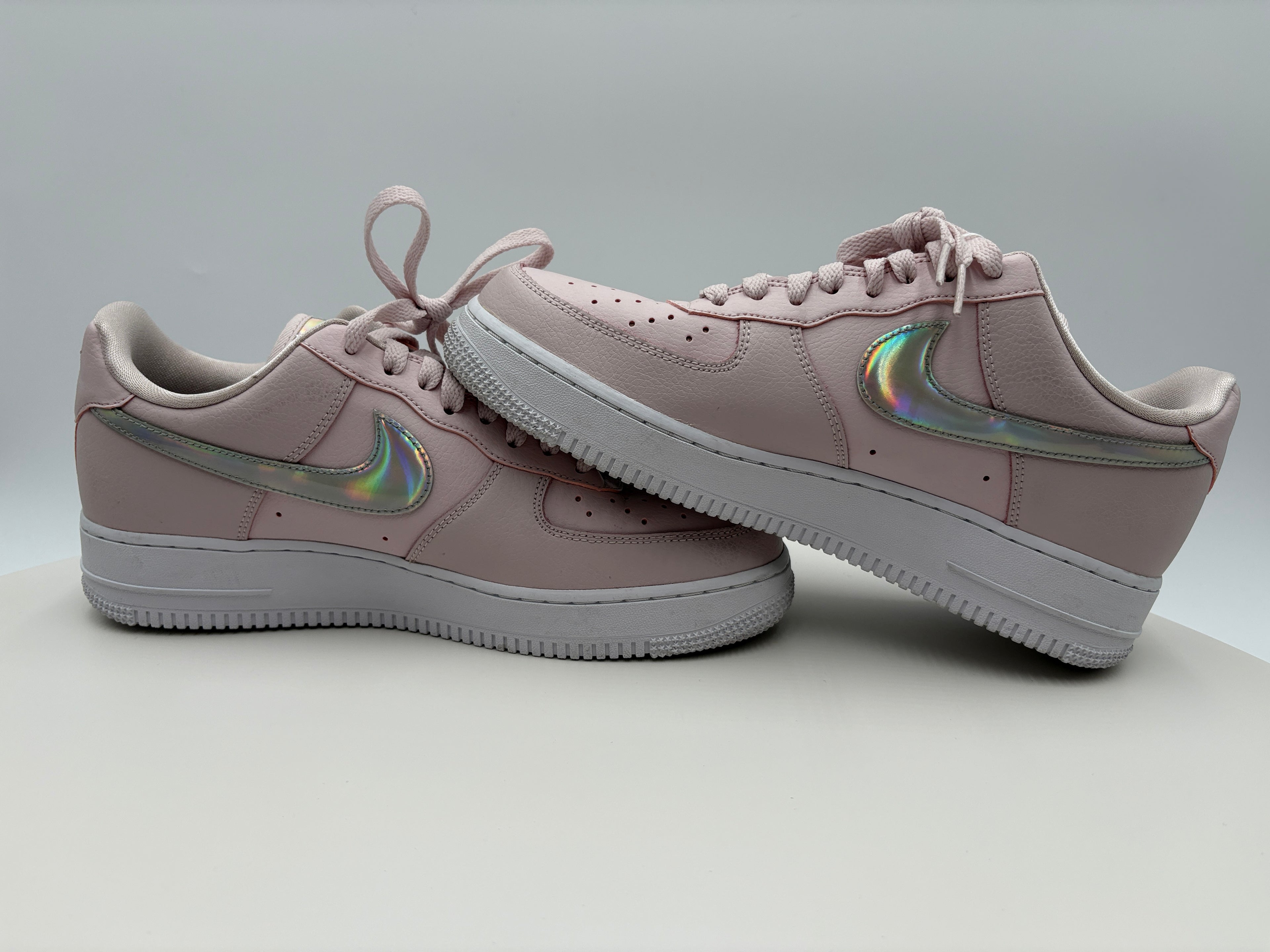 Nike Air Force 1 Low, pink iridescent Authenticated