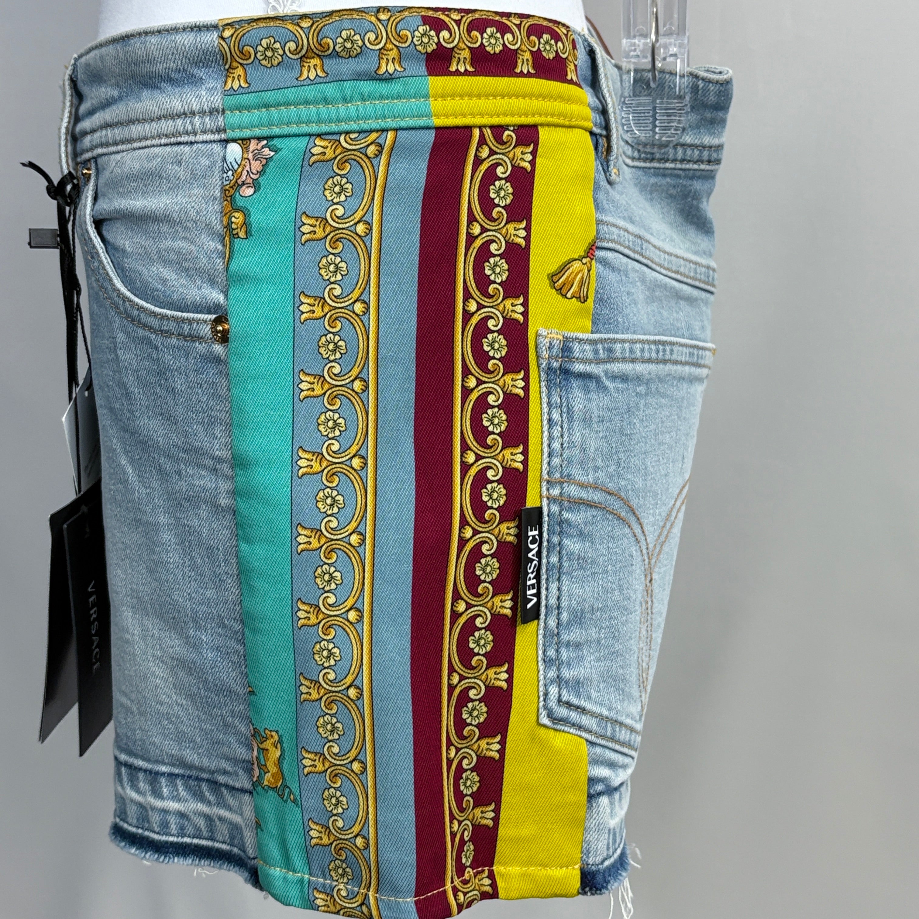 Authenticated Versace Barocco Print Shorts — Like NWT, waist 32"