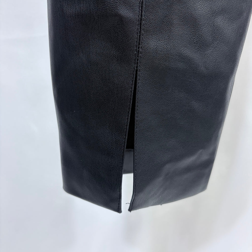 Zara skinny leg faux leather pants, size medium, waist 26"