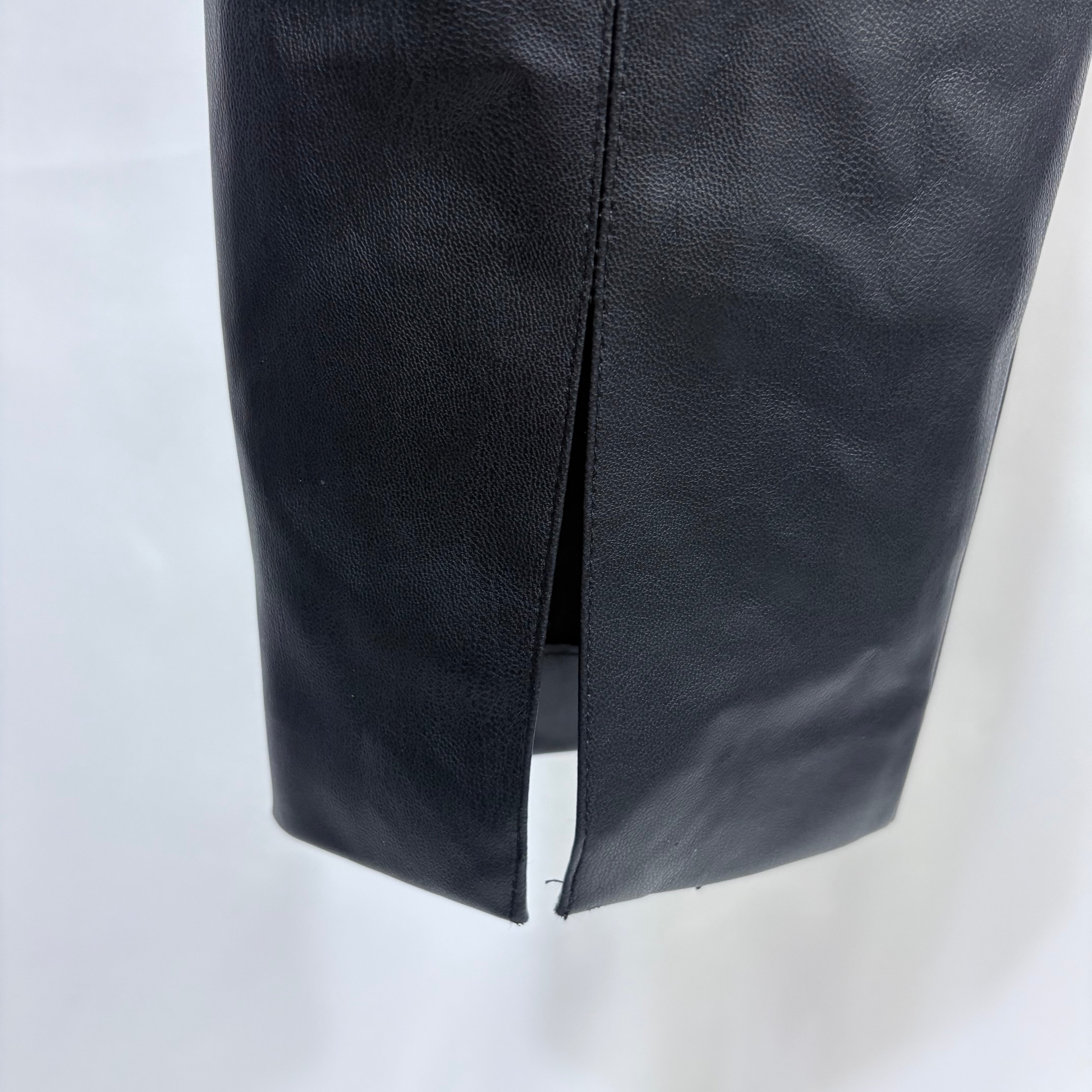 Zara skinny leg faux leather pants, size medium, waist 26"
