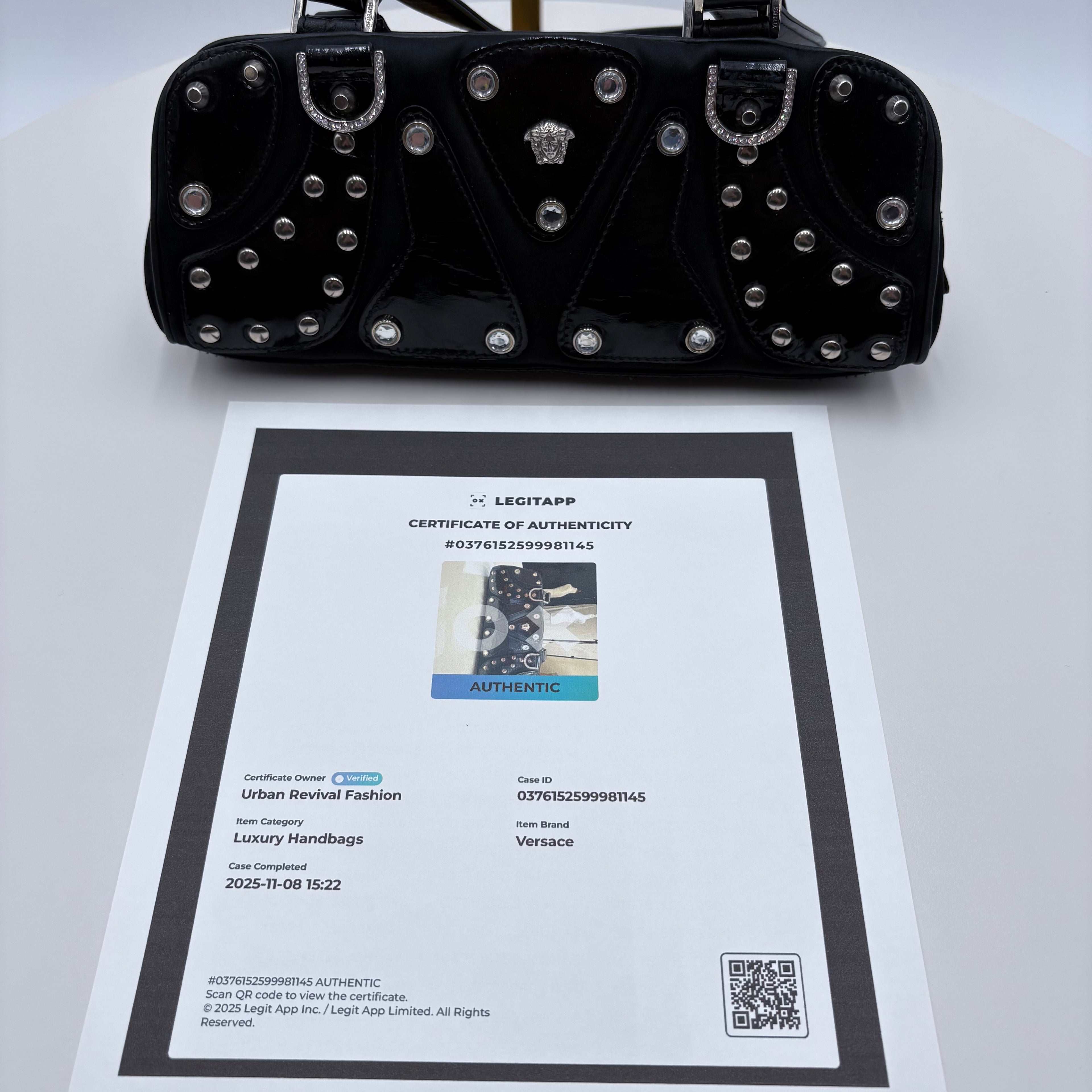 Authenticated Versace Handbag purse