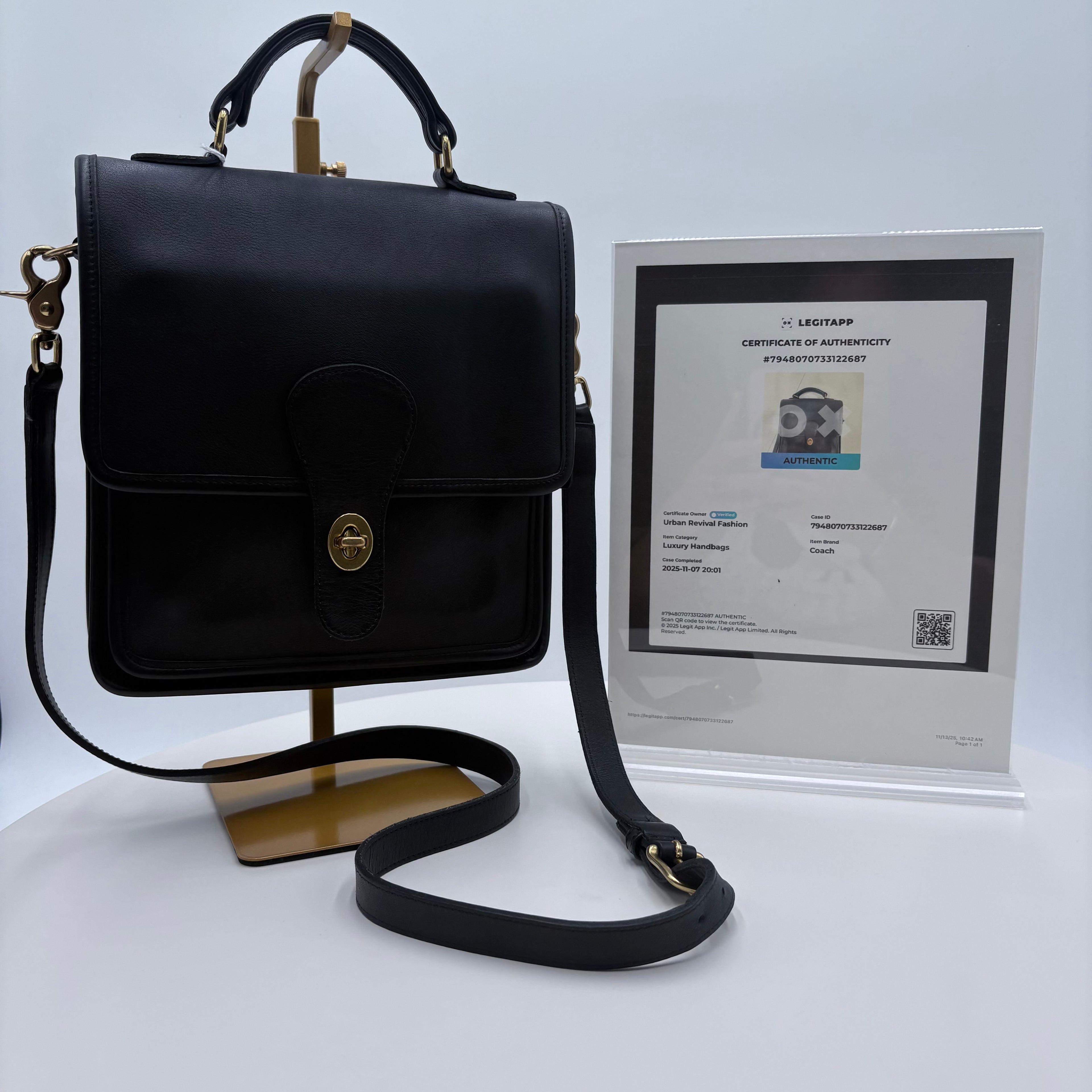 Authenticated Coach, Hobo Handbag purse