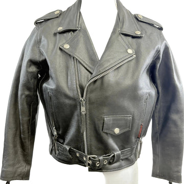 Interstate Leather biker style jacket, size 12