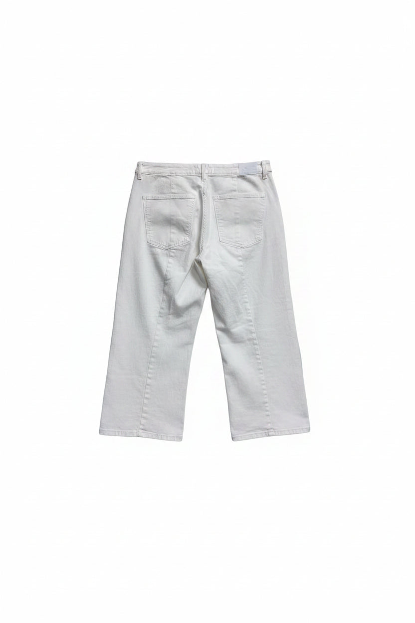 Madewell White Curvy Emmett Wide-Leg Denim Jeans, NWT