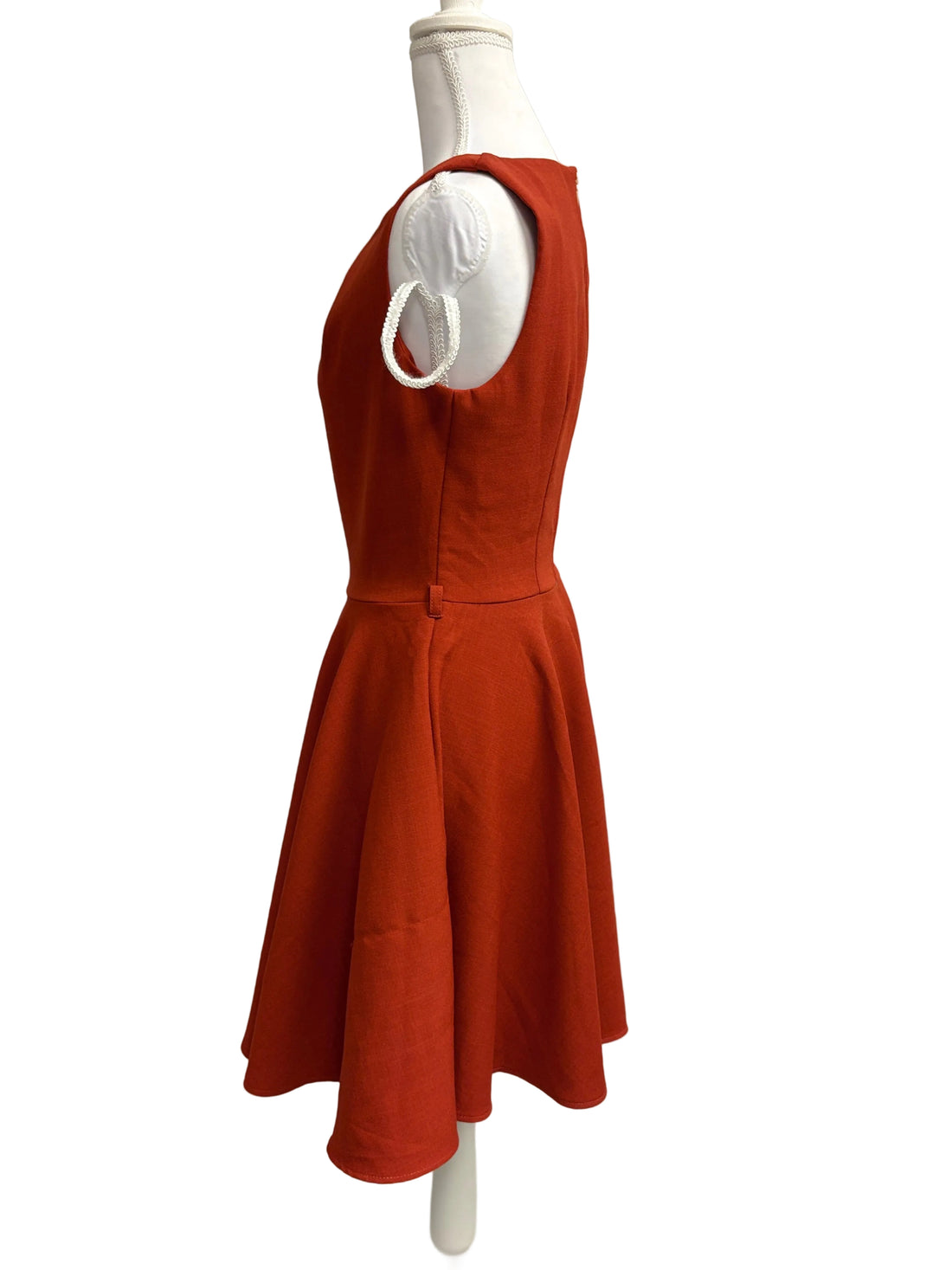 Closet burnt orange sleeveless dress, NWT
