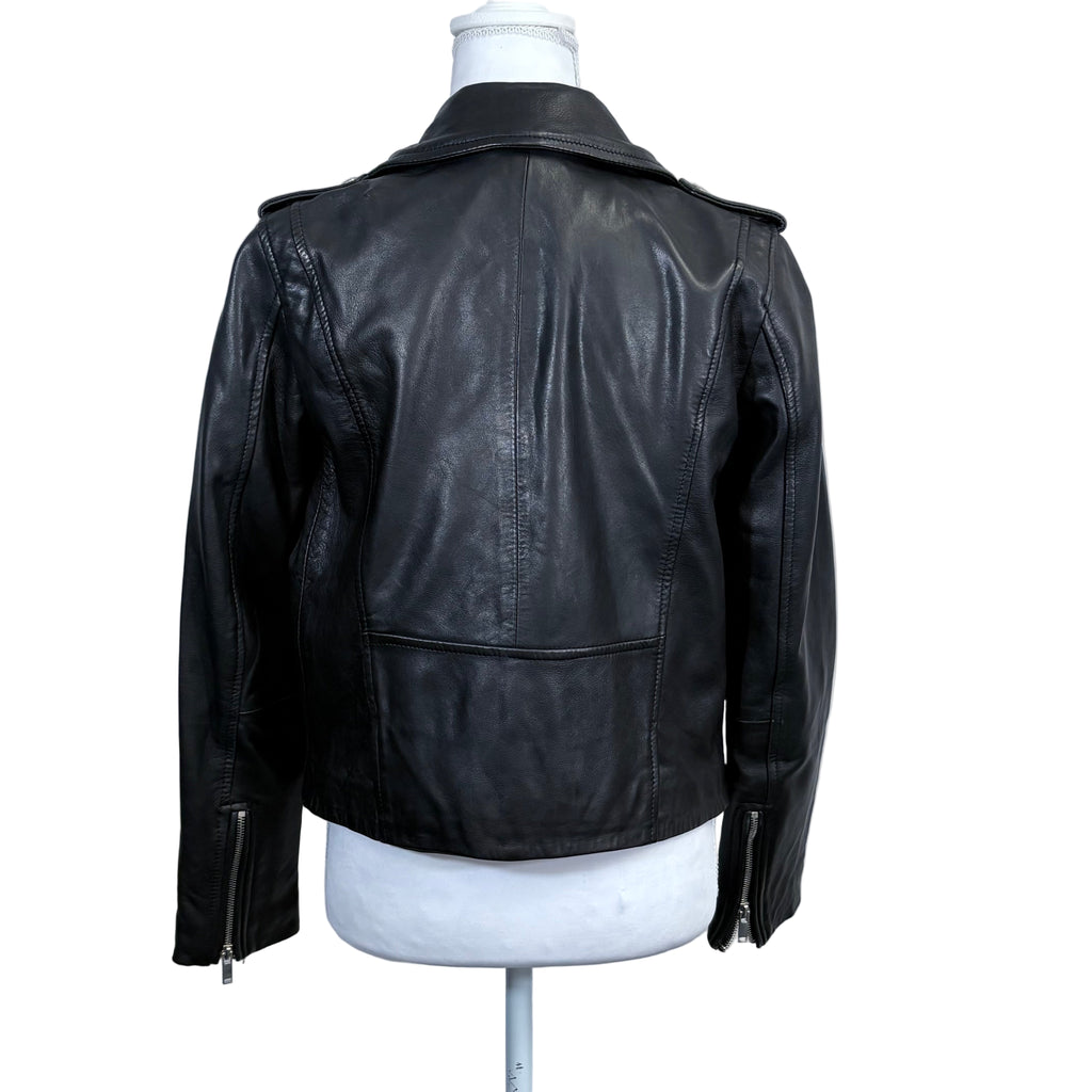 Zara women's biker style Faux leather jacket, size small