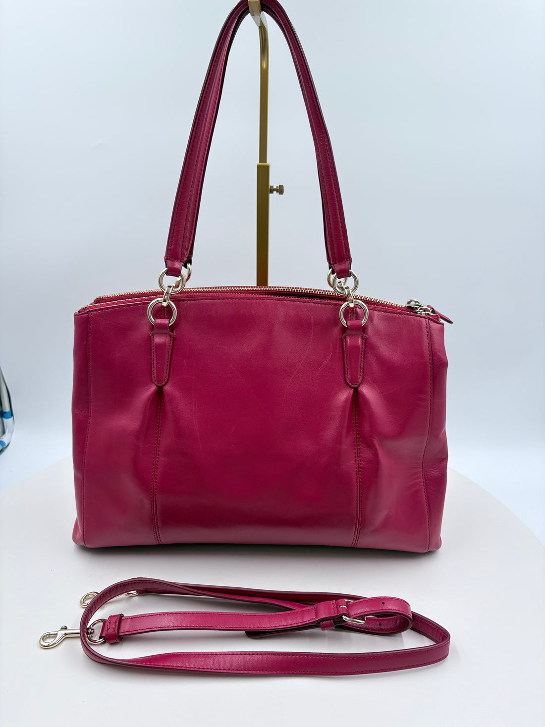 Authenticated Coach handbag/crossbody red purse