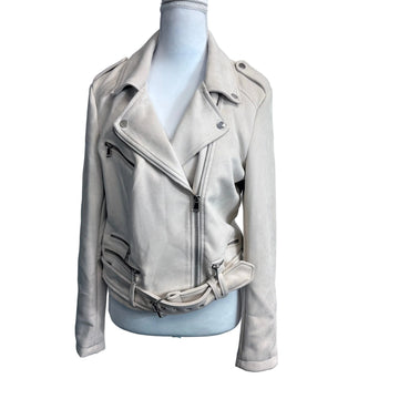 Philosophy Faux Leather Long Sleeve Jacket