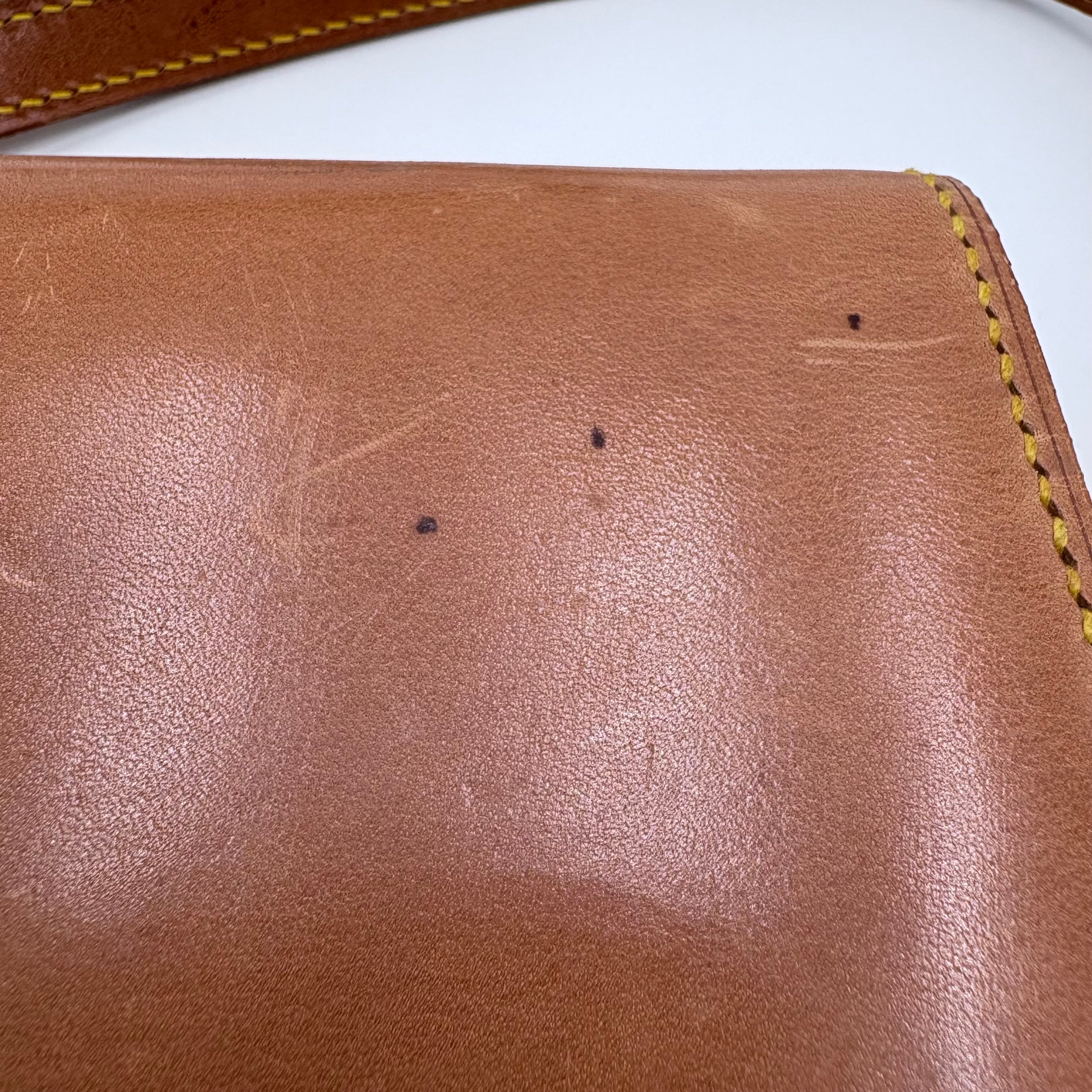 Authenticated Louis Vuitton vintage saddle cross body purse