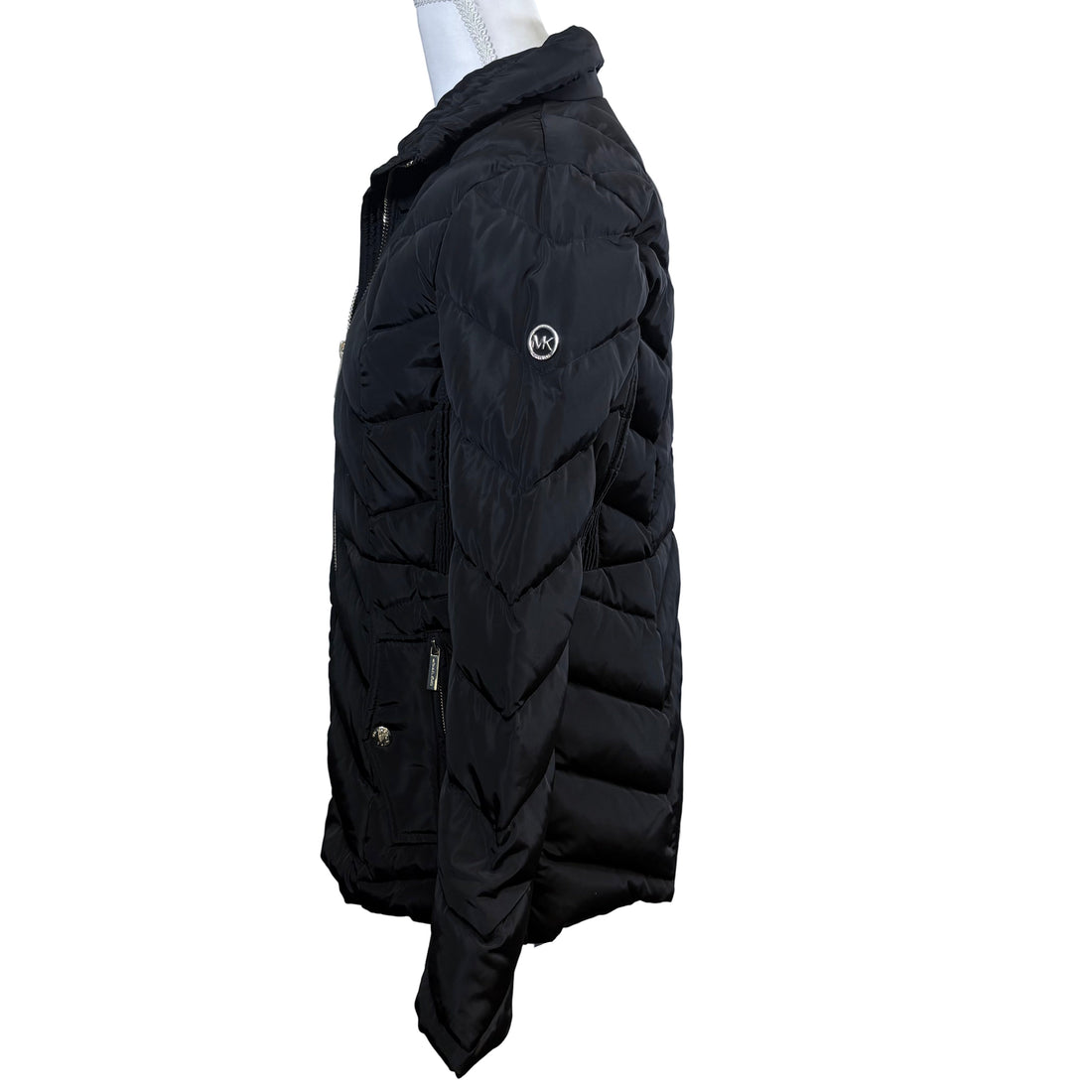 Michael Kors long sleave puffer jacket, size petite small