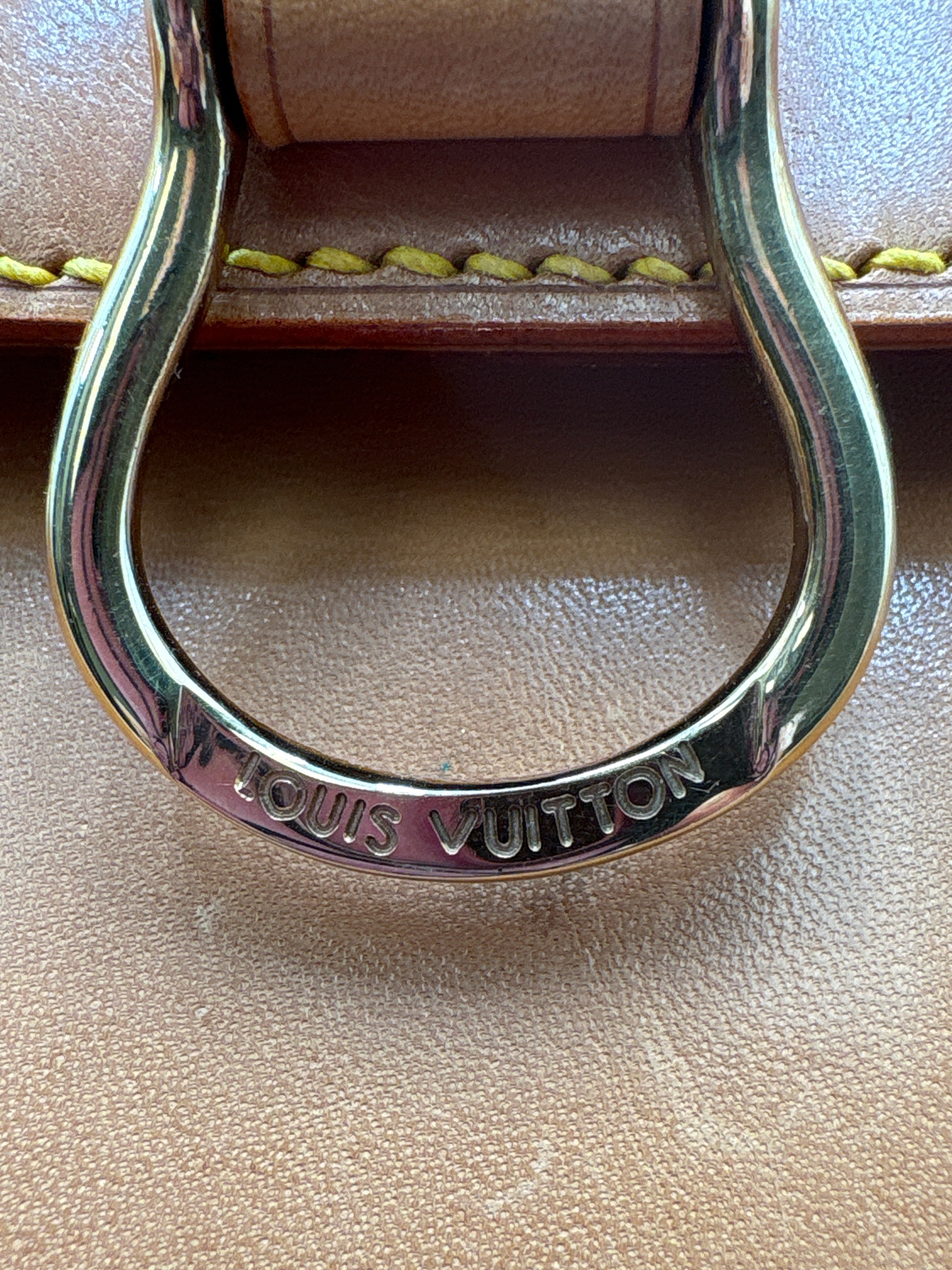 Authenticated Louis Vuitton vintage saddle cross body purse