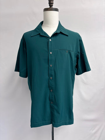 Kuhl Men's Short Sleeve dark greenish blue shirt