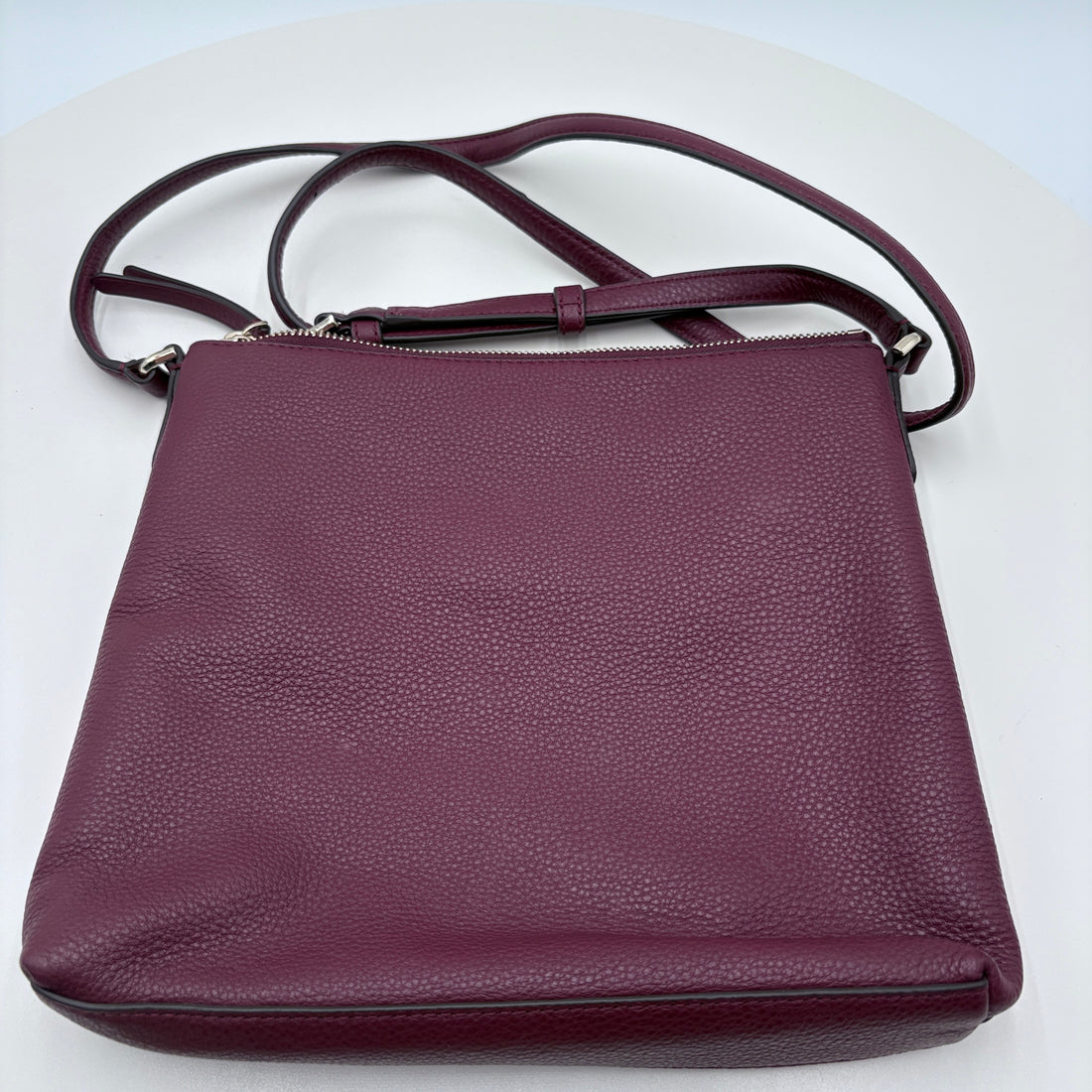 Kate Spade Burgandy, Pebble Leather Cross Body Purse