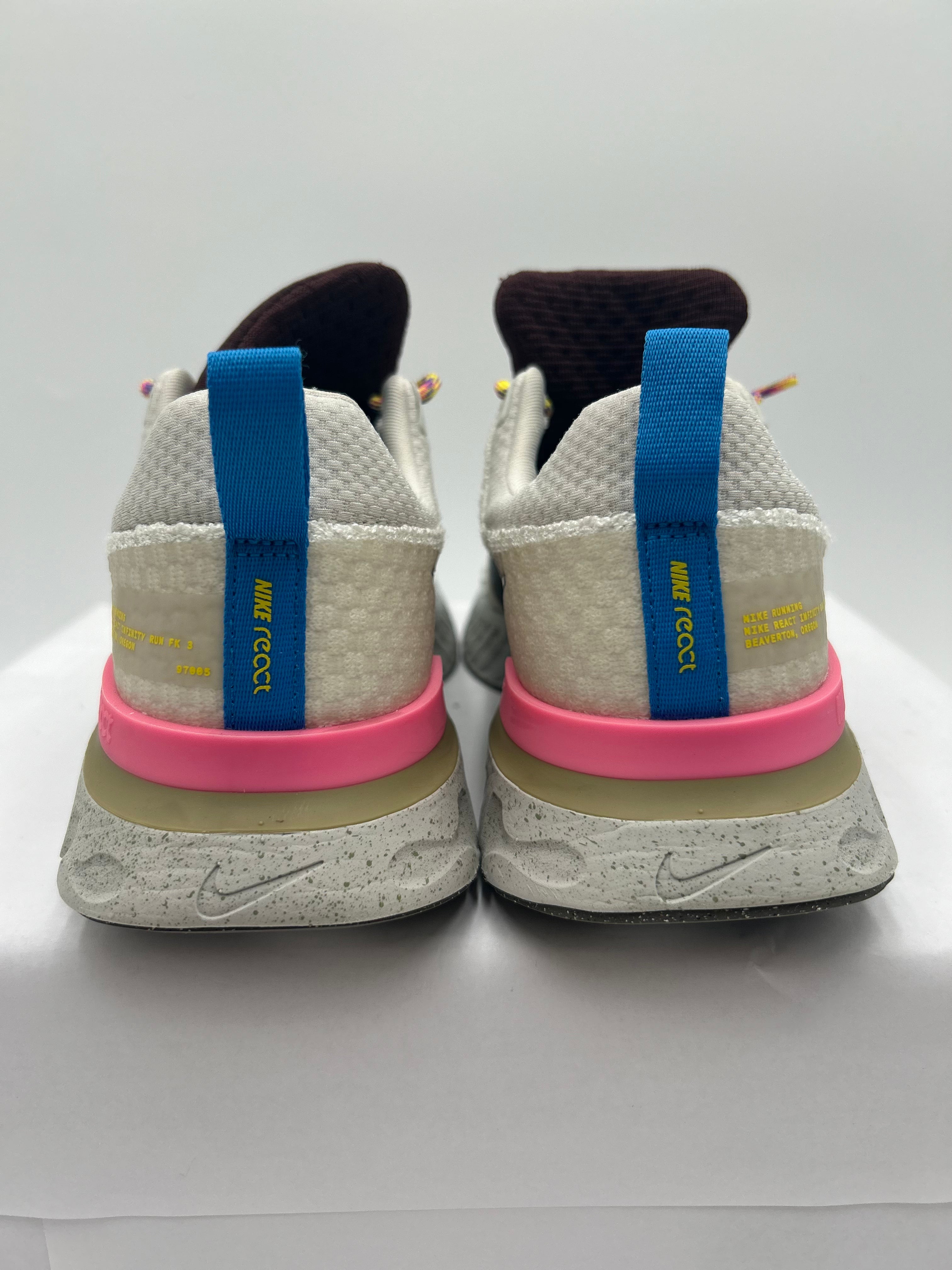 Nike React Infinity Run Flyknit 3 Sail Pinksicle Earth Authenticated