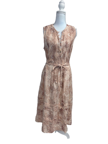 Faherty Floral Sleeveless Dress, size Medium