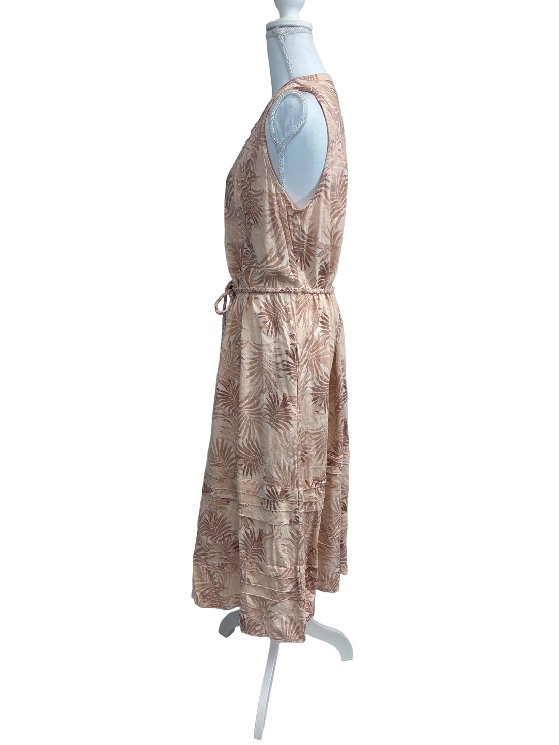 Faherty Floral Sleeveless Dress, size Medium