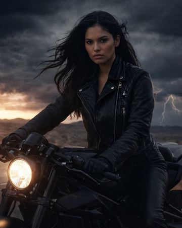 AllSaints biker style leather jacket, size 12