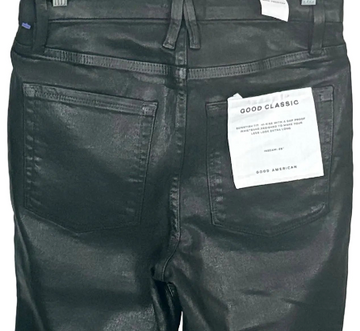 Good American Skinnyish Fit coated jeans, NWT