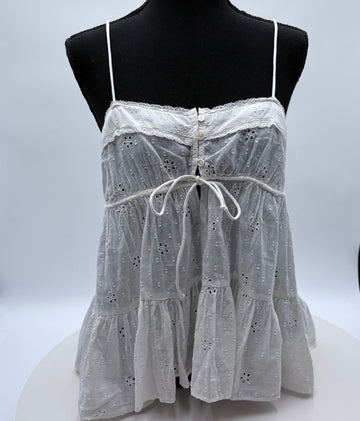 Zara linen sleeveless shirt, size medium